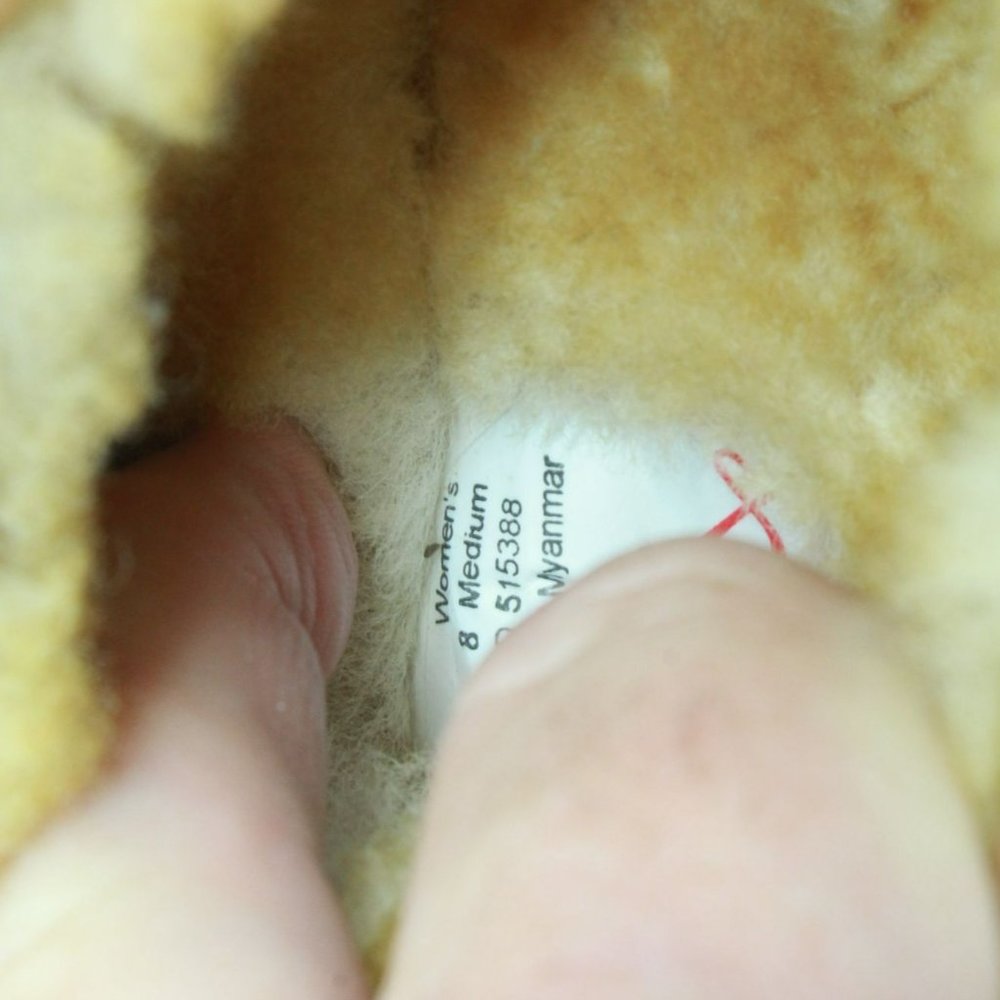 LL Bean Brown Suede Wicked Good Shearling Lined Slipper Ankle Boot Size 8 M - Picture 8 of 9